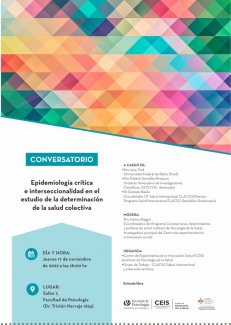 Conversatorio: Epidemiología crítica e interseccionalidad en el estudio de la determinación de la salud colectiva